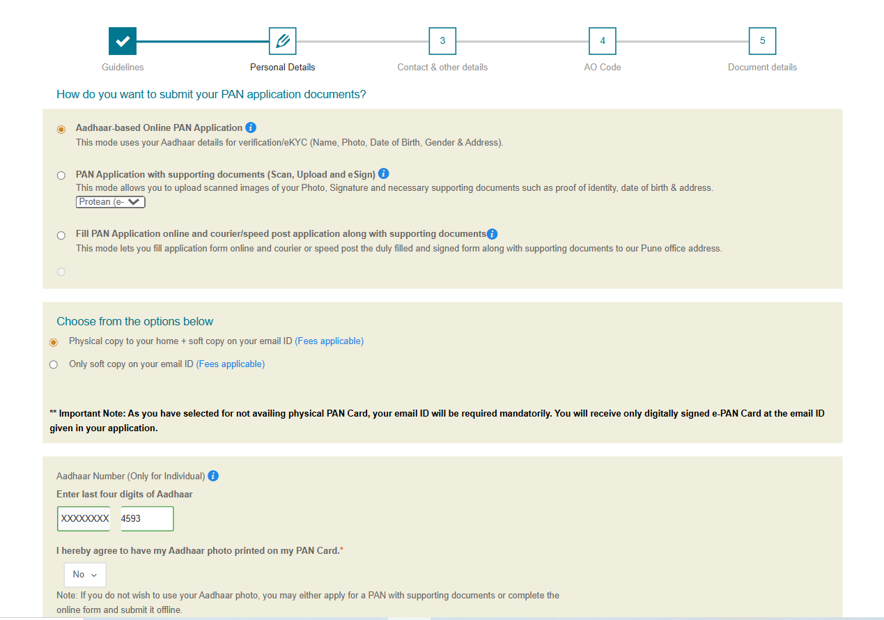 Pan Card Apply Online Process in Hindi