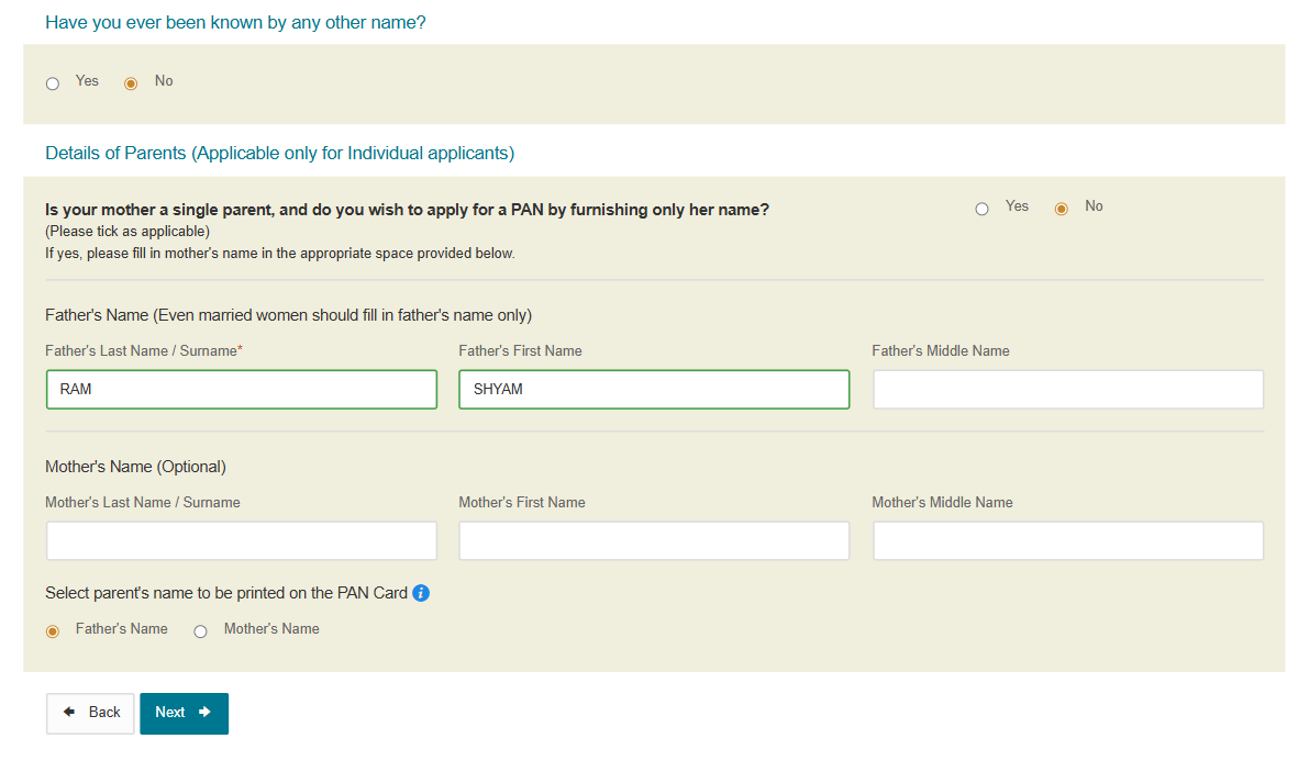 Pan Card Apply Online Process